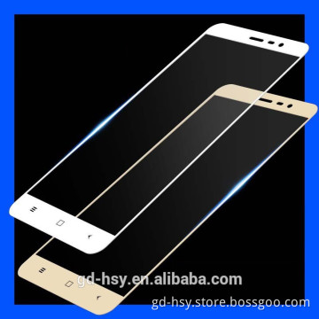 HUYSHE 2.5D Silk print full cover tempered glass for Xiaomi redmi note3 screen protector white black gold